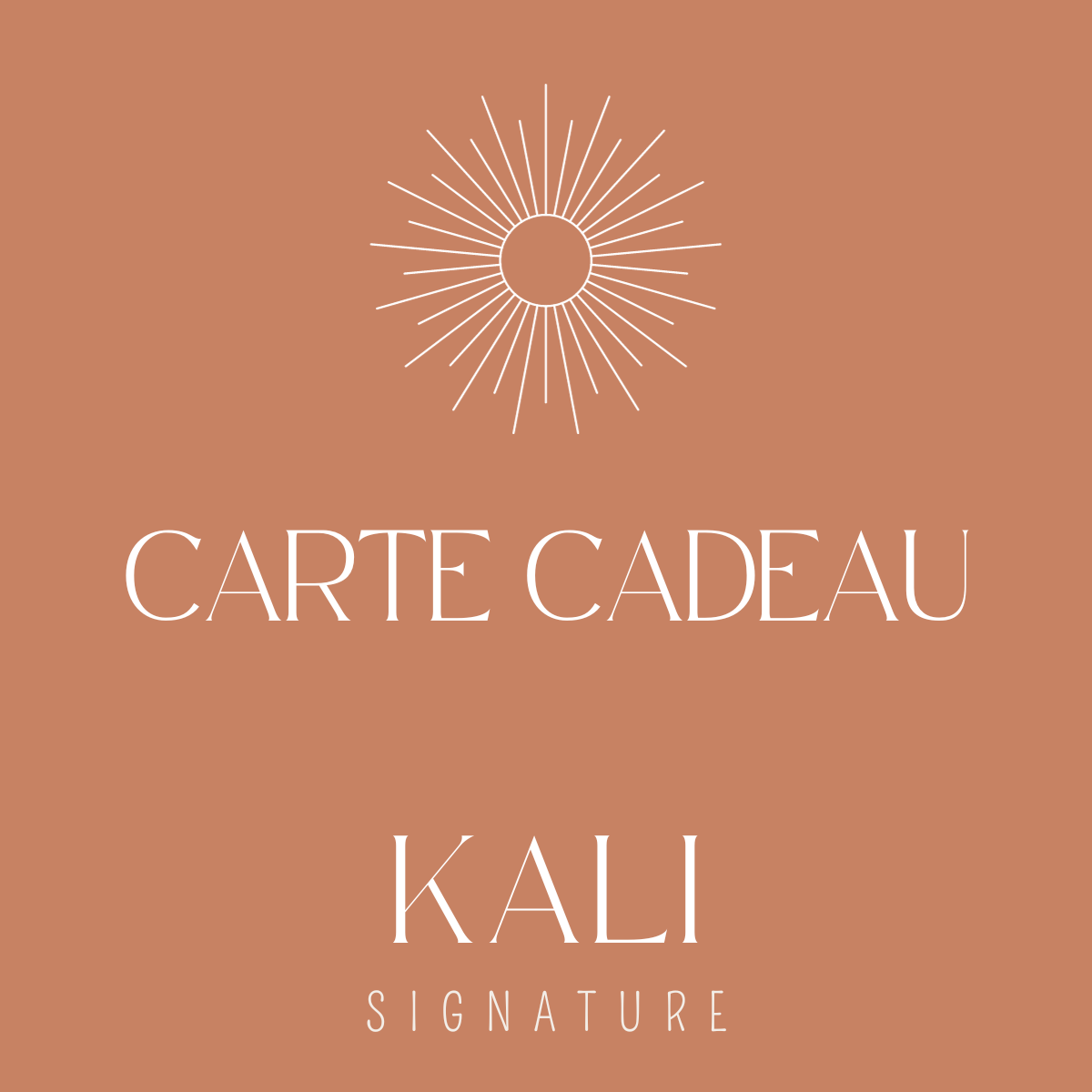 Carte Cadeau Kali Signature
